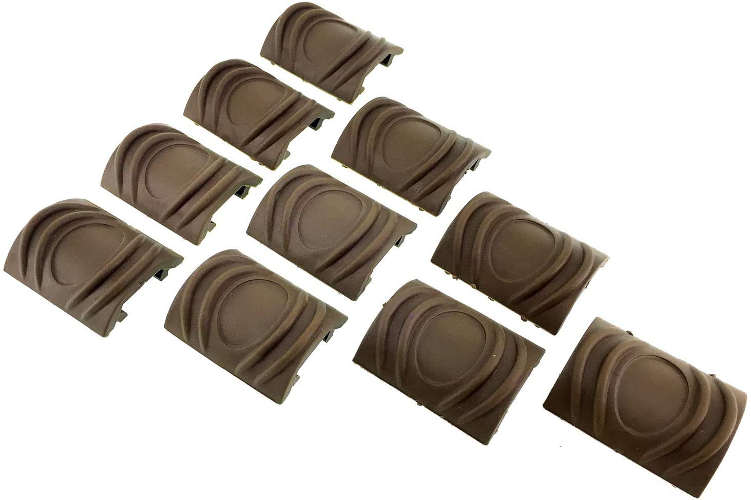 Airsoft magic Polymer Rail Covers for 20mm Rail 10 Pack Airsoft – Dark Earth