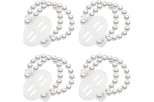 Waydress Corsage Wristlet Band Elastic Pearl Wrist Wedding Corsage Pearl Bracelet Stretch Pearl Wedding Wristband for Wedding