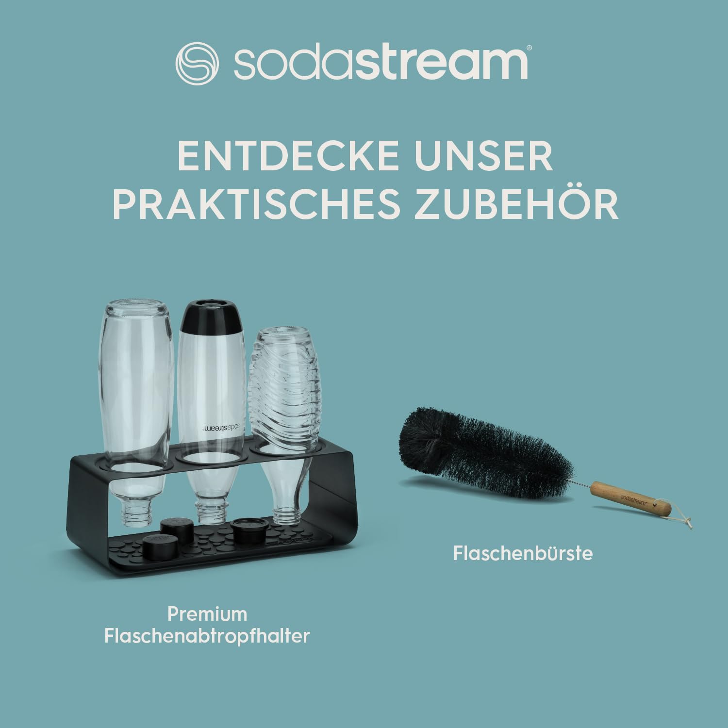 SodaStream 0,8L BPA-freie FUSE Kunststoffflasche schwarz | Spülmaschinengeeignet | Kompatibel mit DUO, E-DUO, Terra, uvm. | 2er-Pack 7