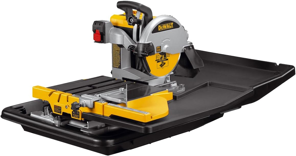 DeWalt D24000L 110V Wet Tile Saw with Slide Table BigaMart