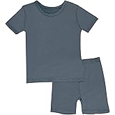 GUISBY Rayon of Bamboo Baby Toddler Kids Girls Boys Soft Short Pjs Cool Summer Pajamas 2pcs Sets
