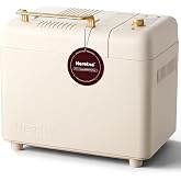 Neretva 2.2LB 15-in-1 Bread Machine with Dual Heater and Auto Nut Dispenser | Nonstick Ceramic Pan Bread Maker Machine, Low Noise Breadmaker, 15H Timer &amp; 1H Keep Warm Set for Gluten Free/Sourdough/Yogurt