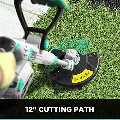 Litheli Cordless String Trimmer 12 Inch, 20V Battery Grass Trimmer