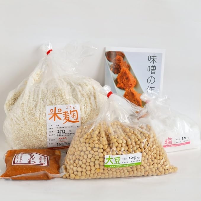 Amazon 味噌手作りセット 甘口版 7kg用 樽無し 大豆1 24kg 米麹2 73kg 塩850g 百川味噌 味噌 通販