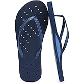 STQ Shower Shoes Women Quickly Dry Arch Support Flip Flops Non Slip Beach Pool Dorm Thong Sandals with Drain Holes