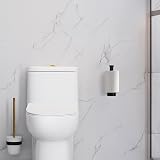 Ibergrif MK34052B Black Chrome Toilet Roll Holder, Self Adhesive, No Drilling view 2