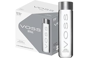 VOSS Premium Still Bottled Natural Water - BPA-Free - High Grade PET - Recyclable Plastic Water Bottles - Pure Drinking Water with Unique & Iconic Bottle Design - 12 Pack