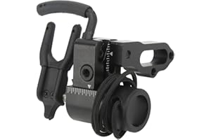 PenRux Drop Away Rest, Low Noise Black Archery Rest Aluminum Alloy for Compound Bow