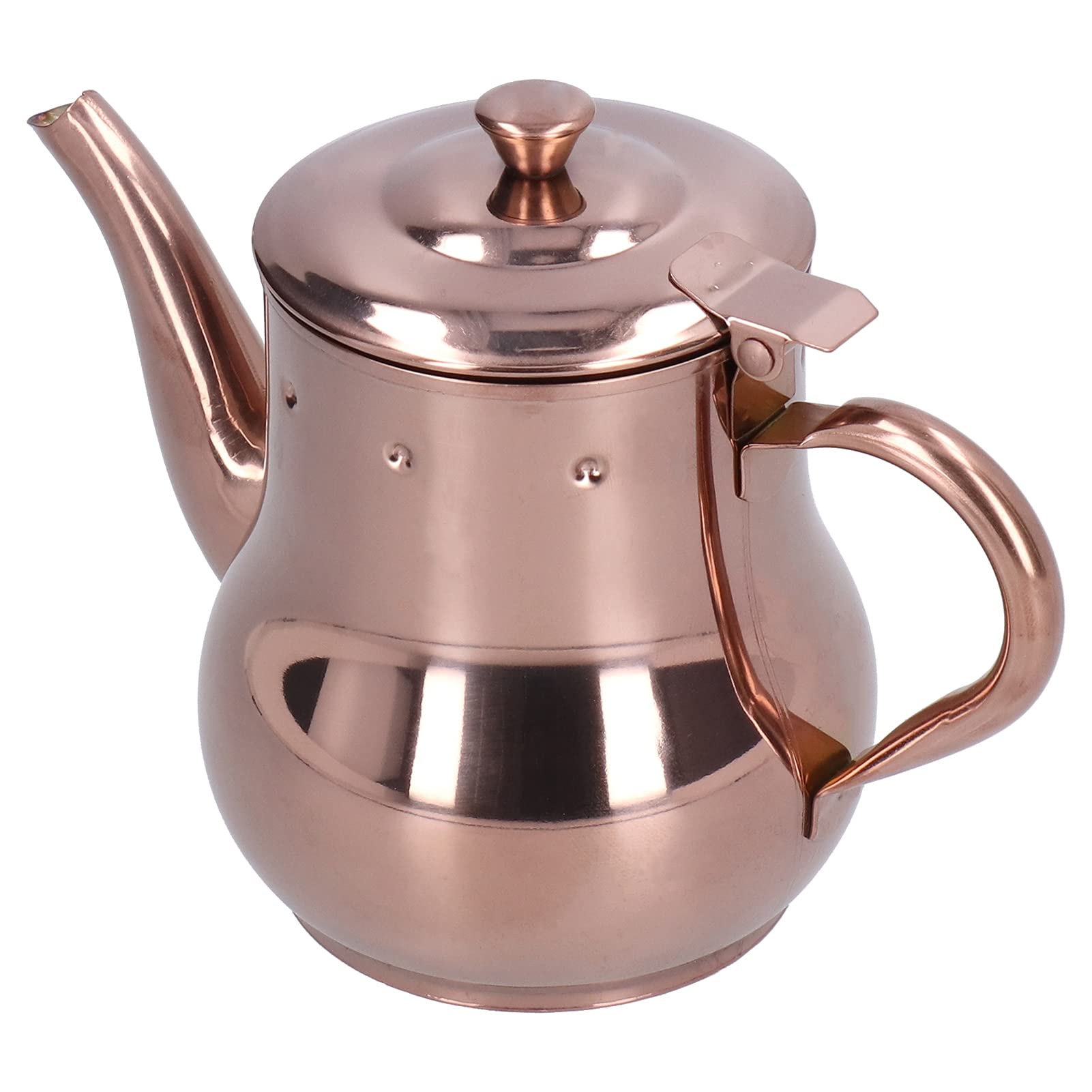 Stainless Steel Teapot, Rose Gold 500Ml Ounce Pot Teapot, 304 Stainless Steel, for Tea and Coffee