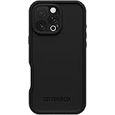 OtterBox iPhone 16 Pro Max FRĒ Series Waterproof iPhone Case - Black | MagSafe, Waterproof iPhone Case up to 2 Meters, IP68, Phone Case for Swimming/Snorkeling, Designed by LifeProof