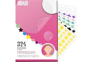 Hydrocolloid Pimple Patches for Face (Invisible & Colorful) - 324 Count 3 Shapes 4 Sizes Acne Patches Precise Matches Differe