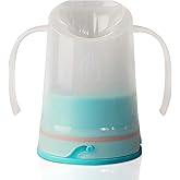 RiJe Petite Dysphagia Regulating Drinking Cup for Difficulty Swallowing Disorders (5 oz) – Controlled Sips Cup Prevents Aspiration - 2 Handles for Secure Grip - Adjustable 4cc-12cc, Made in Canada