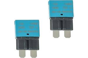 EPLZON 15A DC 12V-14V Auto Reset Circuit Breaker ATC/ATO Low Profile T1 Mini Blade Fuses Breakers for Car Trucks Marine Boat RV Solar and More,2 Pack
