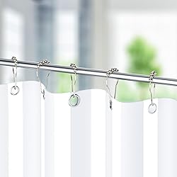 Titanker Shower Curtain Hooks Rings, Rust-Resistant