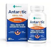 Besfeel Krill Oil, 2026 Upgraded Antarctic Krill Oil 1000 mg with Omega-3s EPA, DHA, Astaxanthin and Phospholipids 60 Softgels (1PC)