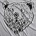 Mens Grizzly Bear Flip T Shirt Funny Hug Shirt Humorous Novelty Tee Crazy Humor Mens Funny T Shirts Flip T Shirt for Men Funny Animal T Shirt Novelty Tees Light Grey L