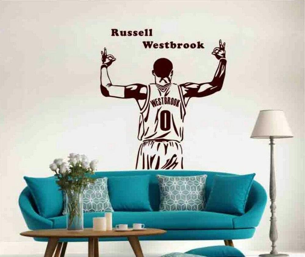 Wmshpeds Basketball star Westbrook wall sticker NBA Wei less self-adhesive murals dormitory dormitory stickers stickers