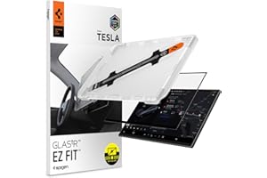Spigen AluminaCore Tempered Glass Screen Protector [GlasTR EZ FIT] designed for Tesla Model Y Premium (2026), Model Y Perform