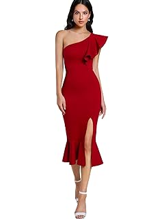 amazon red bodycon dress