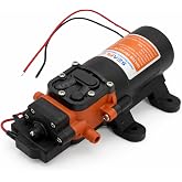 SEAFLO 21 Series Water Pressure Diaphragm Pump - 12V DC, 1.2 GPM, 35 PSI, Adjustable Pressure Switch, Self-Priming, Quiet Operation, Durable Compact Design for RV, Boat, Off-Grid Use - 4-Year Warranty