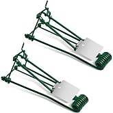 Qualirey 2 Pcs Gopher Trap for Gophers Moles Outdoor,Green | Weather Resistant Reusable, Spring Pedal Trigger, Metal Frame for Lawn Garden Yard, Vole Control, Safe Chemical-free