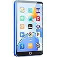 Fanvace 80GB MP3 Player with Bluetooth and WiFi, Android MP3 & MP4 Players with 4" Touchscreen and Speaker, 2000mAh Spotify Music Player with Spotify Kids, Audible, Amazon Music, Play Store (Blue)