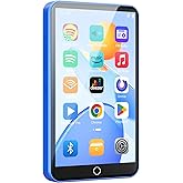 Fanvace 80GB MP3 Player with Bluetooth and WiFi, Android MP3 & MP4 Players with 4" Touchscreen and Speaker, Spotify Music Player with FM Radio, Audible, Amazon Music, Play Store (Blue)