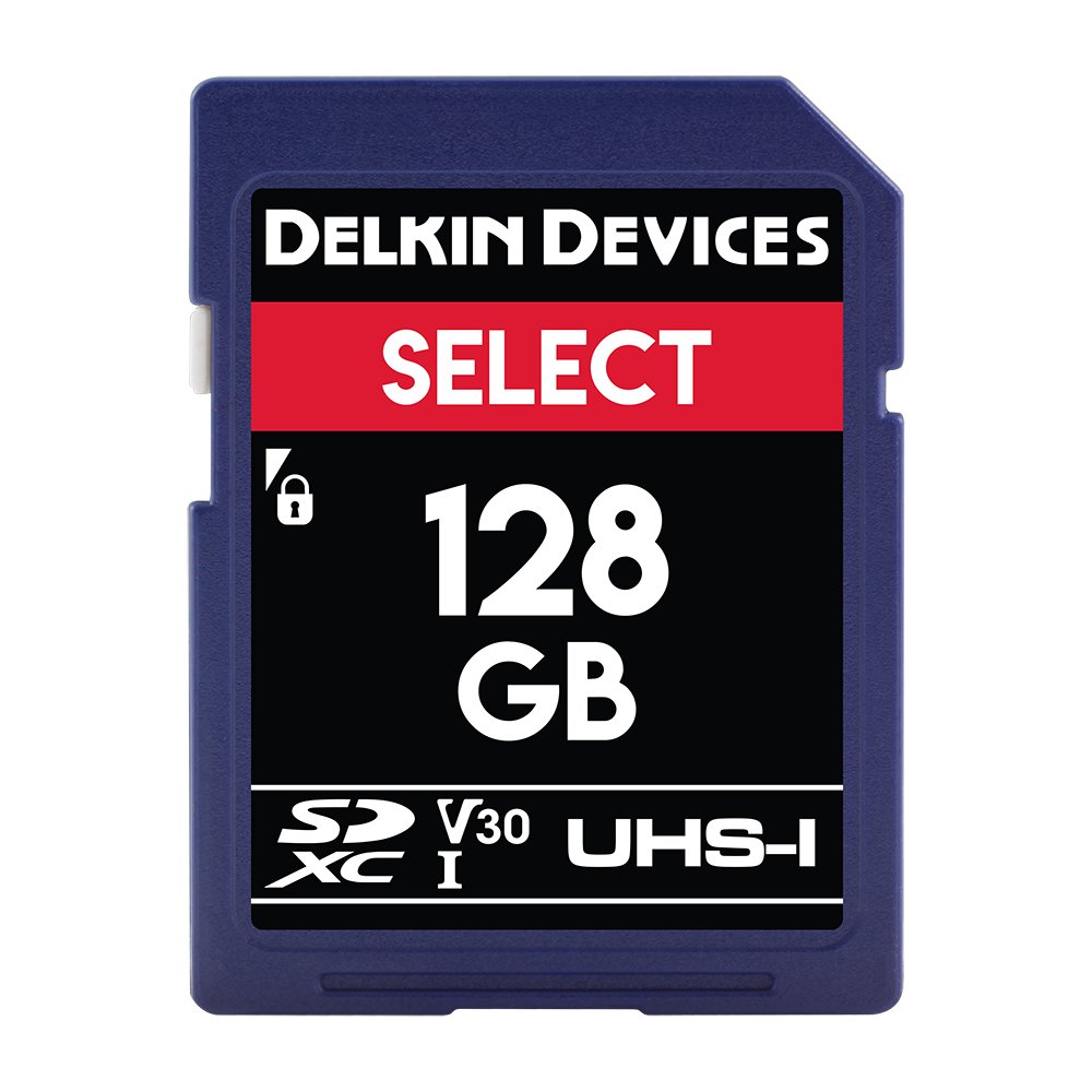 Delkin Devices 128GB SELECT SDXC UHS-I (V30) Memory Card (DDSDR266128G)