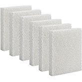 6 Pack Humidifier Wicking Hft600 Humidifier Filter T Replacement Compatible with Honeywell Hev615, Hft600 Humidifier Filter, 