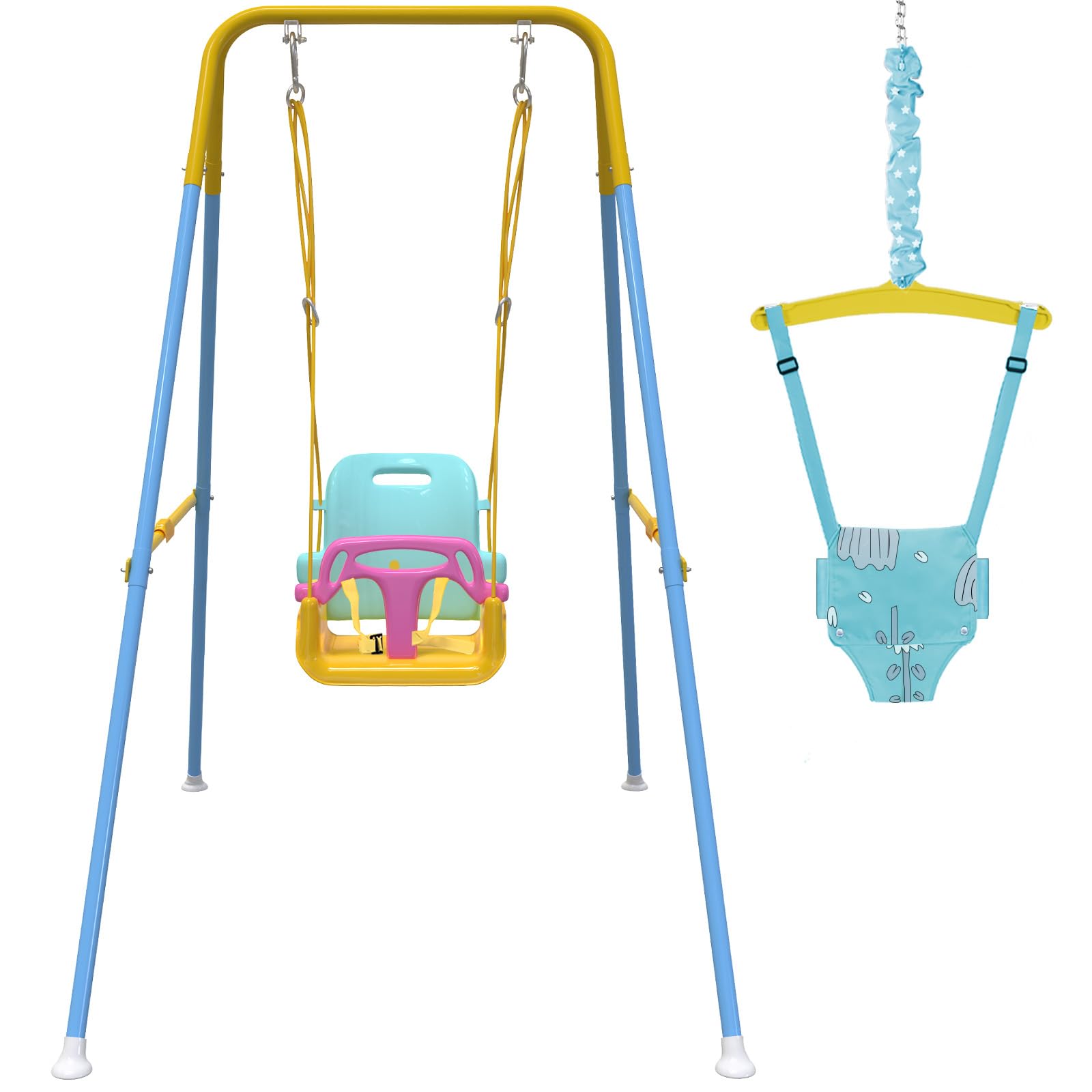 Photo 1 of Taleco Gear 2 in 1 Toddler Swing & Baby Jumper, Foldable Baby Swing Outdoor & Indoor Use, Easily Installable and Storable