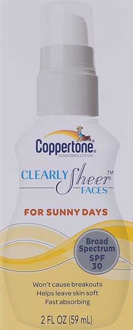 coppertone clearly sheer faces