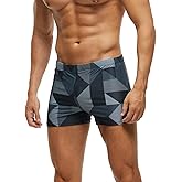 SALENT Mens Swim Briefs with Pouch Square Cut Athletic Swimming Shorts Swim Trunks Swimwear Board Short