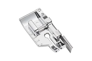 FIKLOTA 1/4'' (Quarter Inch) Quilting Patchwork Presser Foot with Edge Guide for Low Shank Snap-On Singer, Brother, Janome, Juki, Babylock, Elna, Kenmore, White, Necchi, and More Sewing Machines