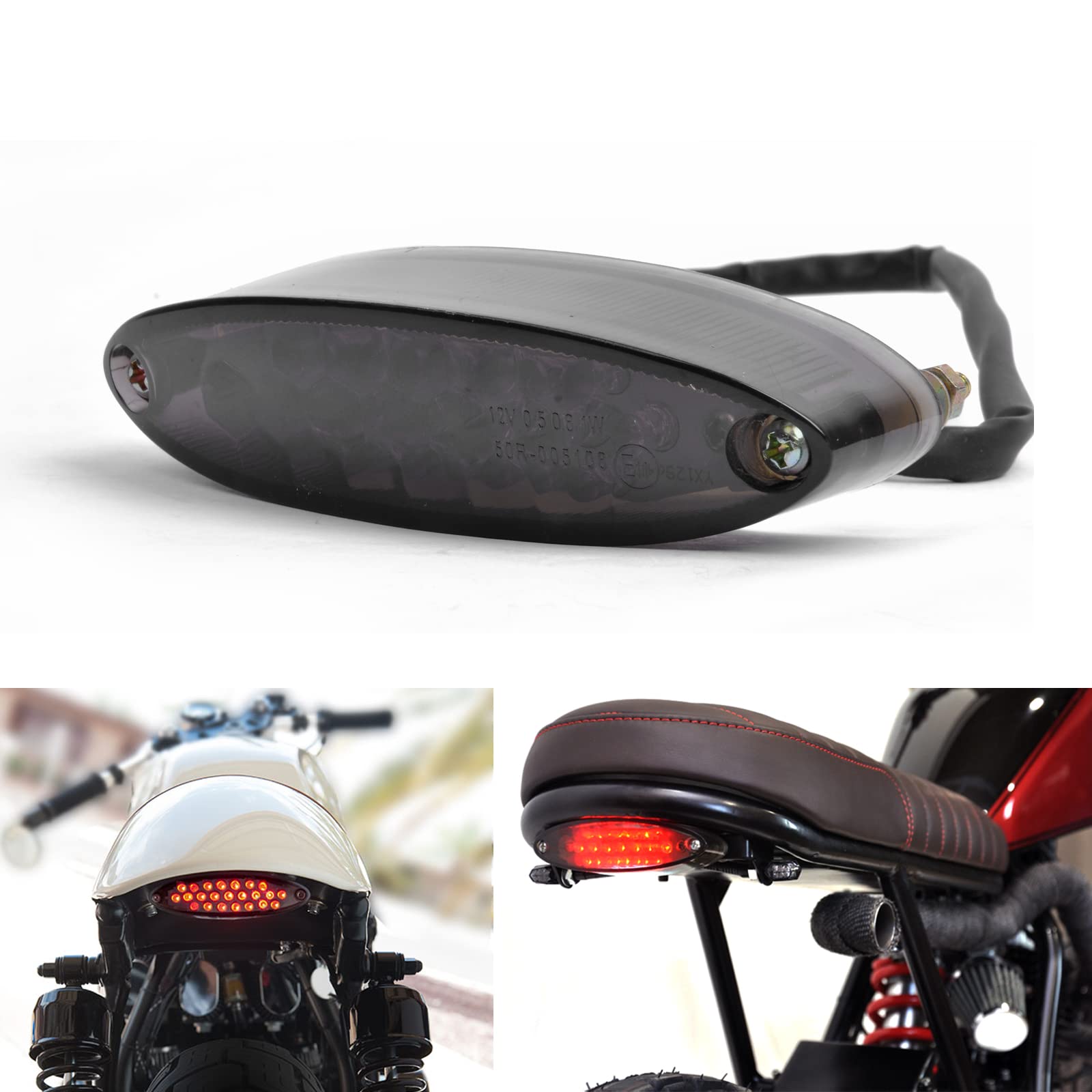 28 LED Motorcycle Signal Tail Light 12V Brake Stop Running Light for Motorbikes Dirt Bike Quads ATVs