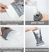 RQJLZ Disposable Urine Bags 700ml 12 pcs Portable Urinal for Camping Travel Grey view 5