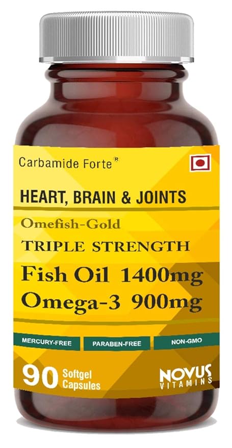 Carbamide Forte Omega 3 Fish Oil 1400mg capsule Triple Strength with EPA 495mg + DHA 330mg