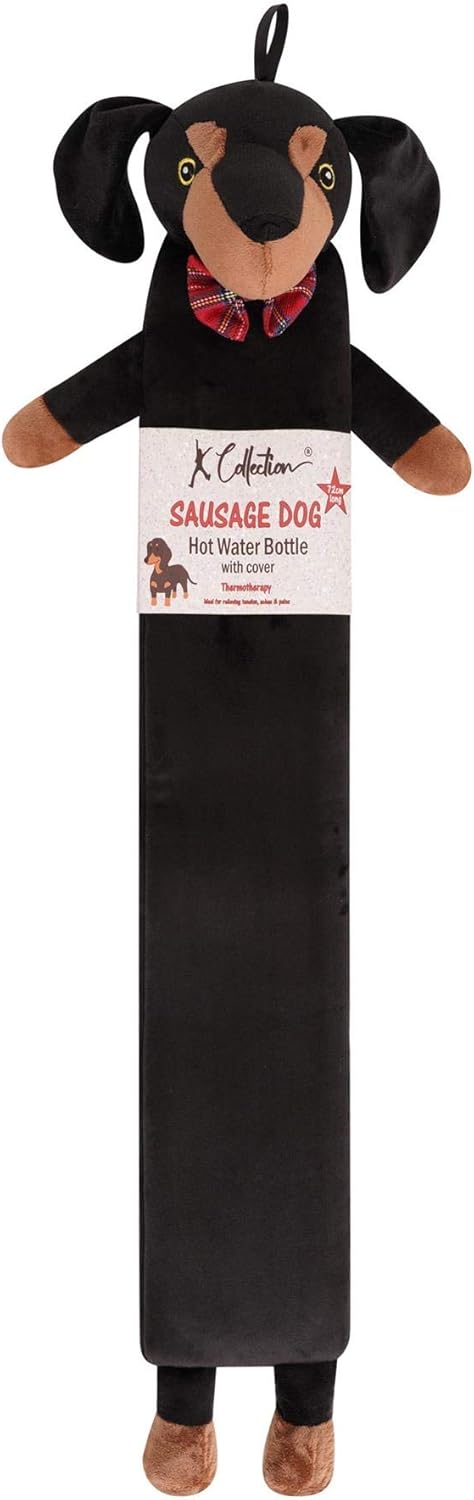 Extra Long Hot Water Bottle, Super Soft Novelty Plush Cover, Natural Rubber 2L Capacity, 72cm Long - Image 3