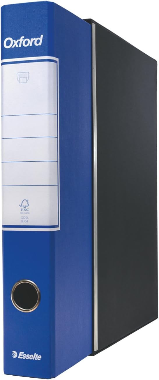 Esselte Oxford Ringbinder with Lever Mechanism and Case Dorso 5 cm Blue, dorso 5 cm f.to protocollo - Image 4