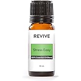 Stress Easy Essential Oil Blend by Revive Essential Oils - 100% Pure Therapeutic Grade, for Diffuser, Humidifier, Massage, Aromatherapy, Skin & Hair Care