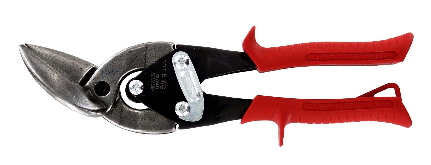 Midwest Tools and Cutlery MWT-SS6510L Snips Forged Blade Special Hardness Offset Left Aviation Snip,
