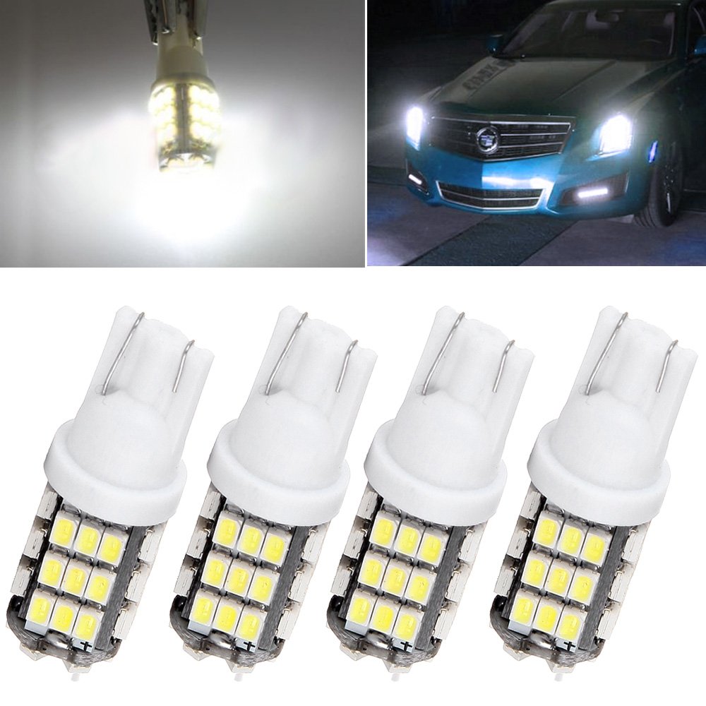 cciyu 4 Pack T10 White Car 42-smd Backup Reverse LED Light Bulb 921 912 906 168 192 W5W