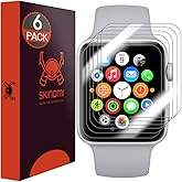 Skinomi TechSkin [6-Pack] Clear Screen Protector for Apple Watch (38mm)(Apple Watch Nike+, Series 3/2/1 Compatible) [Full Cov