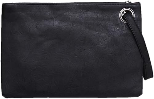 large leather clutch bag