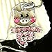DianaL Boutique Adorable Little Pig Piggy Pendant Necklace Pink Rose Crystal 18