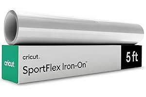 Cricut® SportFlex Iron-On, White (5 ft) - HTV Heat Transfer Vinyl for Sportswear