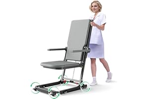 JAIOYIOS Movable Electric Chair Lift, Floor Lift Chair with Wheels for Elderly,Portable Devices to Lift Elderly Off Floor Home Indoor Use Max Capacity 440 Lbs