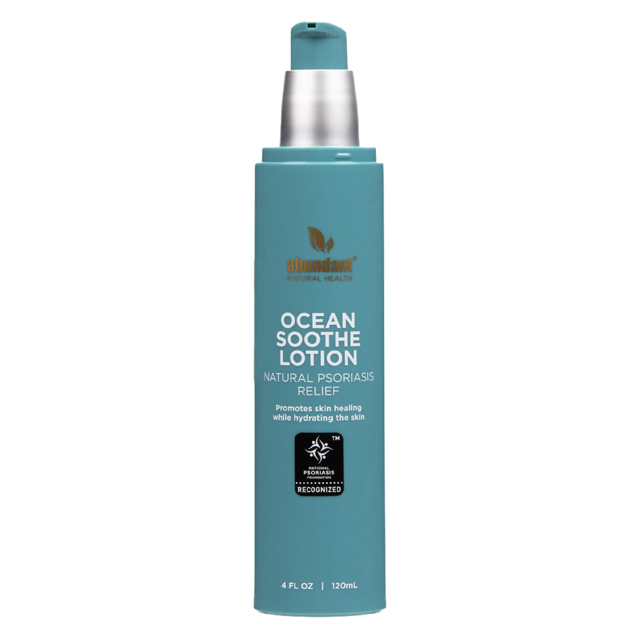 Ocean Soothe Lotion with Natural Magnesium Salts and 1.8% Salicylic Acid for Relief and Control of Mild Psoriasis Symptoms, Hydrate and Soothe Skin, Fragrance-Free, 120mL