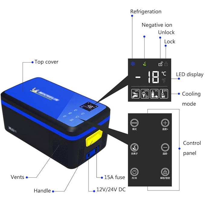 Refrigerador del automóvil, en el hogar, en el hogar, compresor ...