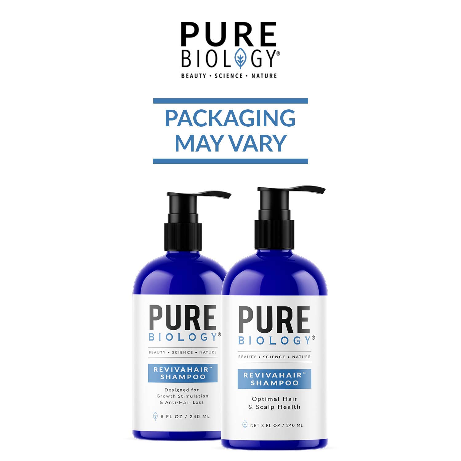 Pure Biology Premium Revivahair Biotin Shampoo for Hair Growth & Clinically Proven Procapil – DHT Blocker Thickening Shampoo for Thinning Hair and Hair Loss, Volumizing Shampoo for Men and Women: Beauty