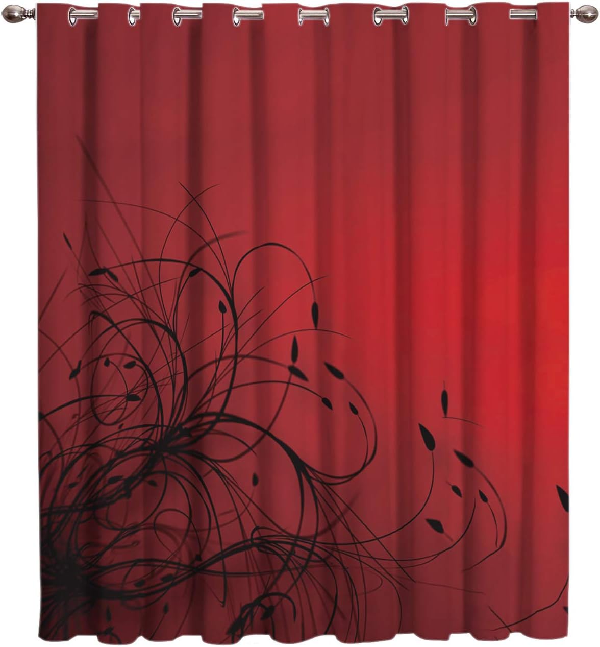 Amazon Com Abstract Flowers Thermal Insulated Blackout Window